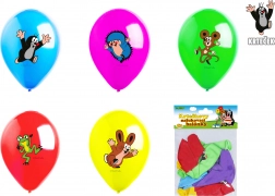 Baloane gonflabile Krtek și prietenii, culori pastel, 5 buc