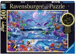 Puzzle RAVENSBURGER care strălucește în întuneric – Lumea magică, 500 de piese