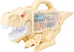 Dinozaur care trage cu mașinuțe 47 cm – geantă portabilă și pistă