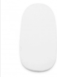 Cearșaf frotir impermeabil pentru căruț cu elastic NEW BABY 35 × 75 cm alb