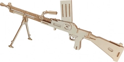 Woodcraft puzzle 3D din lemn – mitralieră ușoară