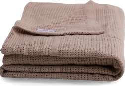 BabyMatex pătură tricotată din bumbac Sisi bej 75 × 100 cm