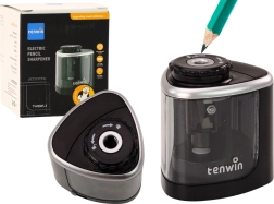 Ascuțitoare electrică neagră pentru creioane 6-8 mm