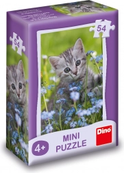 Mini puzzle cu animăluțe 54 piese – mix de motive
