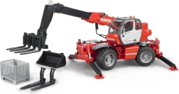 Bruder încărcător telescopic MANITOU MRT 2150 cu accesorii 1:16