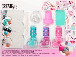 Set de ștampilare pentru unghii cu plăcuțe