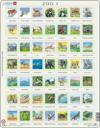 LARSEN puzzle Animalele lumii – 49 piese