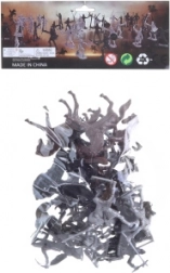 Cavaliere în săculeț – set din plastic cu cavaleri și cai