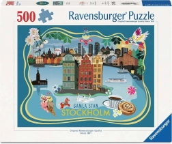 Puzzle Ravensburger Orașul Vechi Stockholm 500 de piese