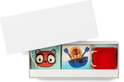 Set de 3 cărticele senzoriale – leul Jack