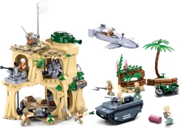 Sluban Army WW2 bătălia pentru Iwo Jima set de construcție