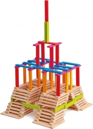 Plăcuțe de construcție din lemn 200 buc