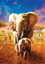 ART PUZZLE Puzzle Mama elefant 1000 piese