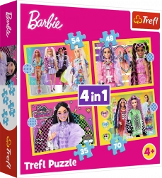Puzzle Barbie Lumea Vesela 4v1