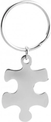 Pandantiv din oțel pentru chei Puzzle Stânga