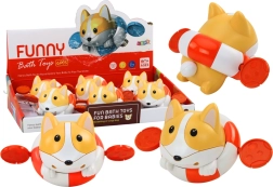 Jucărie mecanică pentru baie – vulpe cu arc în colac