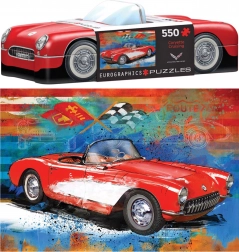 Puzzle în cutie metalică Corvette 550 piese