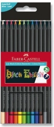 Creioane colorate Faber-Castell Black Edition 12 buc