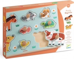 DJECO puzzle de inserare animale de la fermă