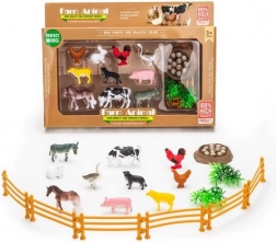 Set Figurine Ferma Animale cu Țarc