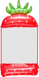 Plasă de leagăn gonflabilă pentru apă în formă de căpșună