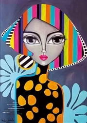 Puzzle fată colorată 1000 piese MAGNOLIA