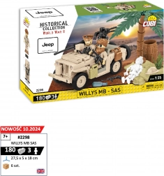 Set de construcție COBI HC WWII – Willys MB SAS 1:35