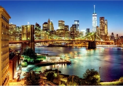 Puzzle Luminile peste Podul Brooklyn 6000 de piese