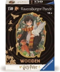 Puzzle din lemn contur Harry Potter 150 piese Ravensburger