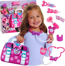 Disney MINNIE MOUSE set medical mare cu lumină și sunet, 8 piese