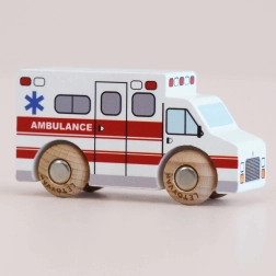 Le Toy Van ambulanță din lemn Lance