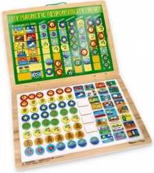 Tablă magnetică de responsabilitate pentru copii