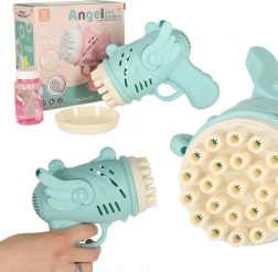 Pistolă de bule cu aripi albastră