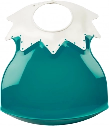 Bavete din plastic cu guler Deep Peacock