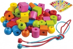 Detoa mărgele din lemn de înșirat pentru cei mai mici