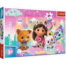 Puzzle 24 maxi – lumea pisicuțelor GABBY TREFL