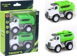 Mașinuțe de curățenie cu mecanism inerțial – set 2 buc (10 cm)