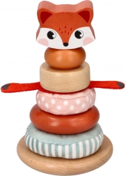 Turnul cu stivuire cu tematică vulpe