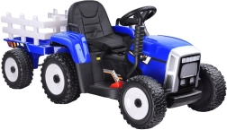 Tractor electric cu remorcă și telecomandă – Verde