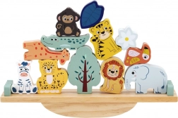 joc de echilibru safari din lemn pentru copii 2+