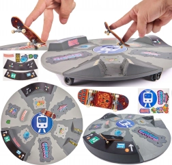 Tech Deck Shredline rampă rotativă 360° cu fingerboard Thank You, 51 cm