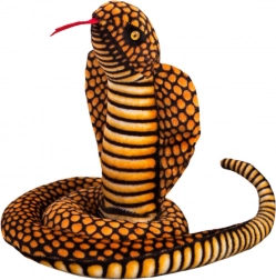 Șarpe de pluș cobra regală maro 100 cm