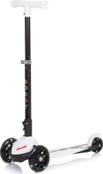 Trotinetă Chipolino Robby White cu roți LED