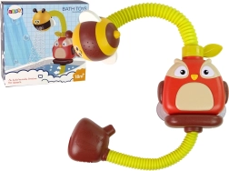 Jucărie de baie bufniță cu duș în formă de albinuță