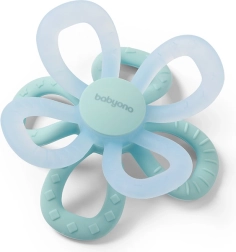 Inel de dentiție din silicon Flower – roz