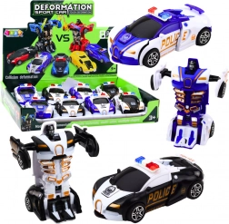 Auto Robot 2v1 Mașină de Poliție Sportivă