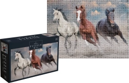 Puzzle Cai Sălbatici: Trei cai sălbatici 1000 piese