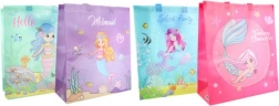 Pungă cadou sirenă din plastic 32 × 36 × 12 cm