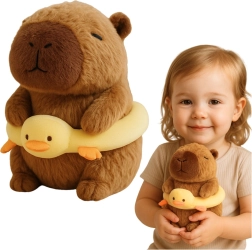 Capibară de pluș cu colac gonflabil de rață 20 cm