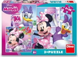 Puzzle DINO Minnie și Daisy 3×55 piese